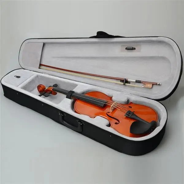 15" Acoustic Viola Case Bow Rosin Nature Color view 3