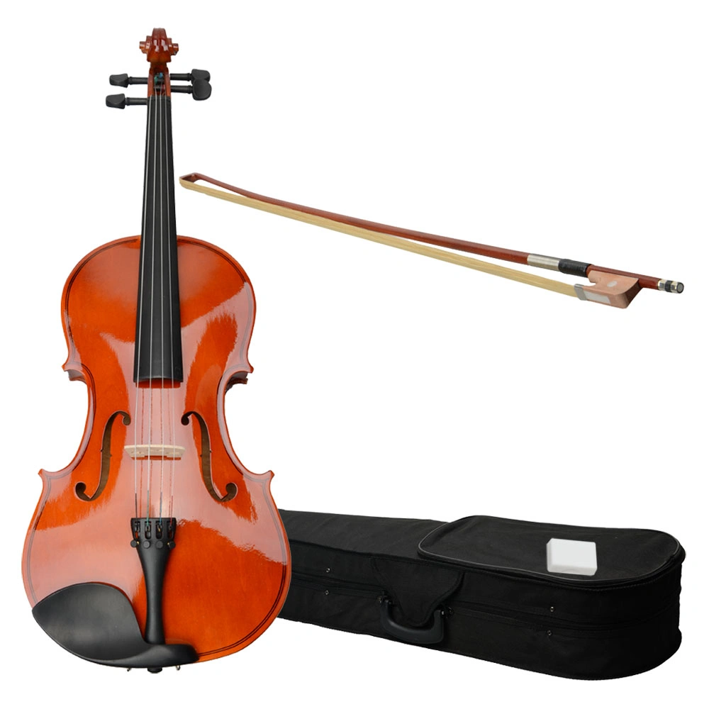 15" Acoustic Viola Case Bow Rosin Nature Color