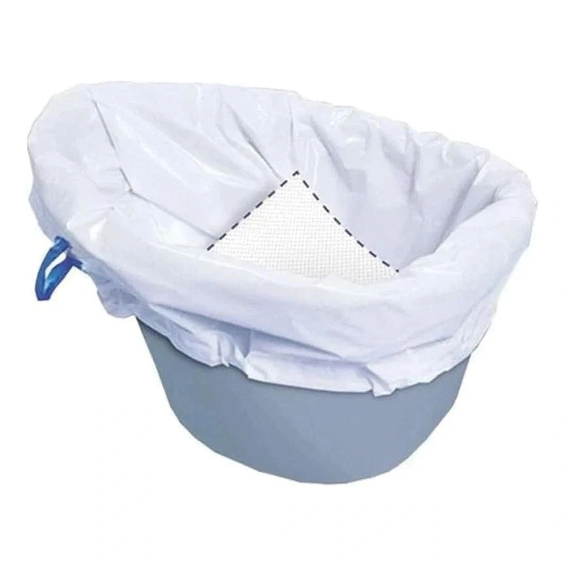 160 Pack Commode Liners Disposable Bags with Absorbent Pad, Odorless Universal Toilet Seat Covers for Home Care UK view 4