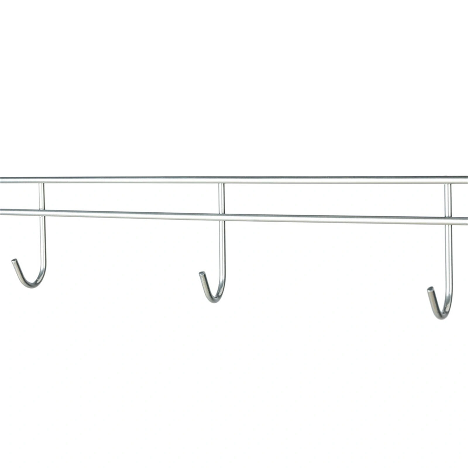 4-Tier Baker's Rack Microwave Oven Stand with MDF Board & 6pcs Wave Rods, Powder Coated Silver view 2