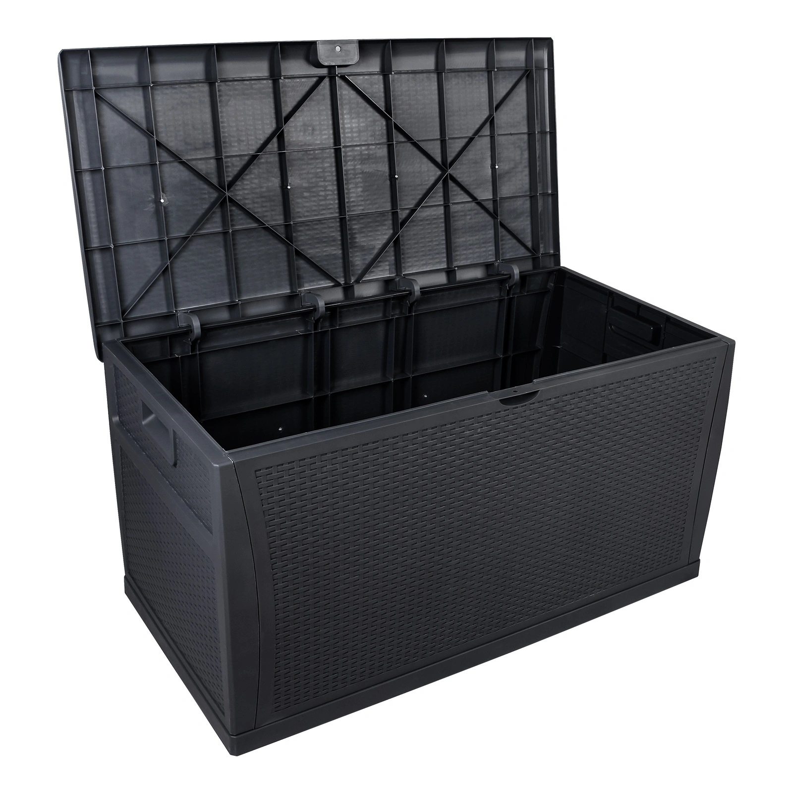 120gal 460L Outdoor Garden Storage Deck Box Chest, Lockable Seat, Waterproof view 2