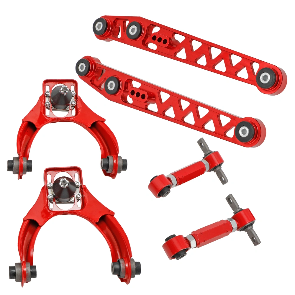 6x Front Rear Camber Adjustment Kit + Lower Control Arms for Honda Civic EK3 EK4 EK5 EJ6 EJ7 EJ8 EJ9 EM1 1996-