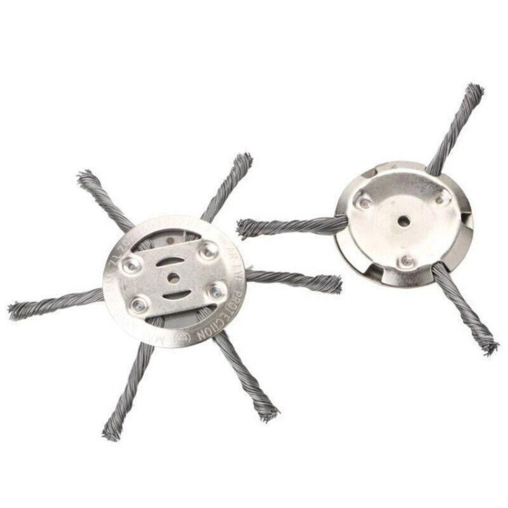 6 Inch Grass Strimmer Head Replacement Steel Wire Brush Cutter Garden Weed Trimmer UK view 3