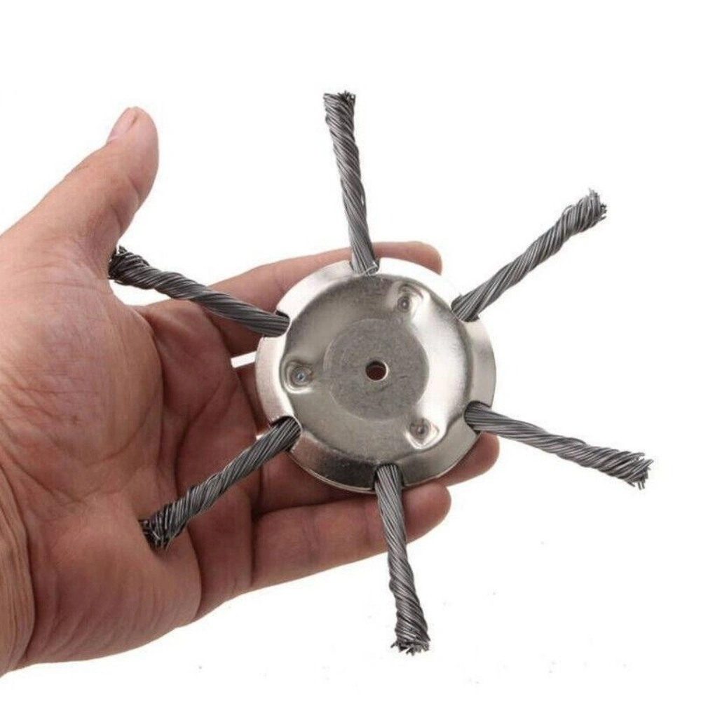 6 Inch Grass Strimmer Head Replacement Steel Wire Brush Cutter Garden Weed Trimmer UK view 4