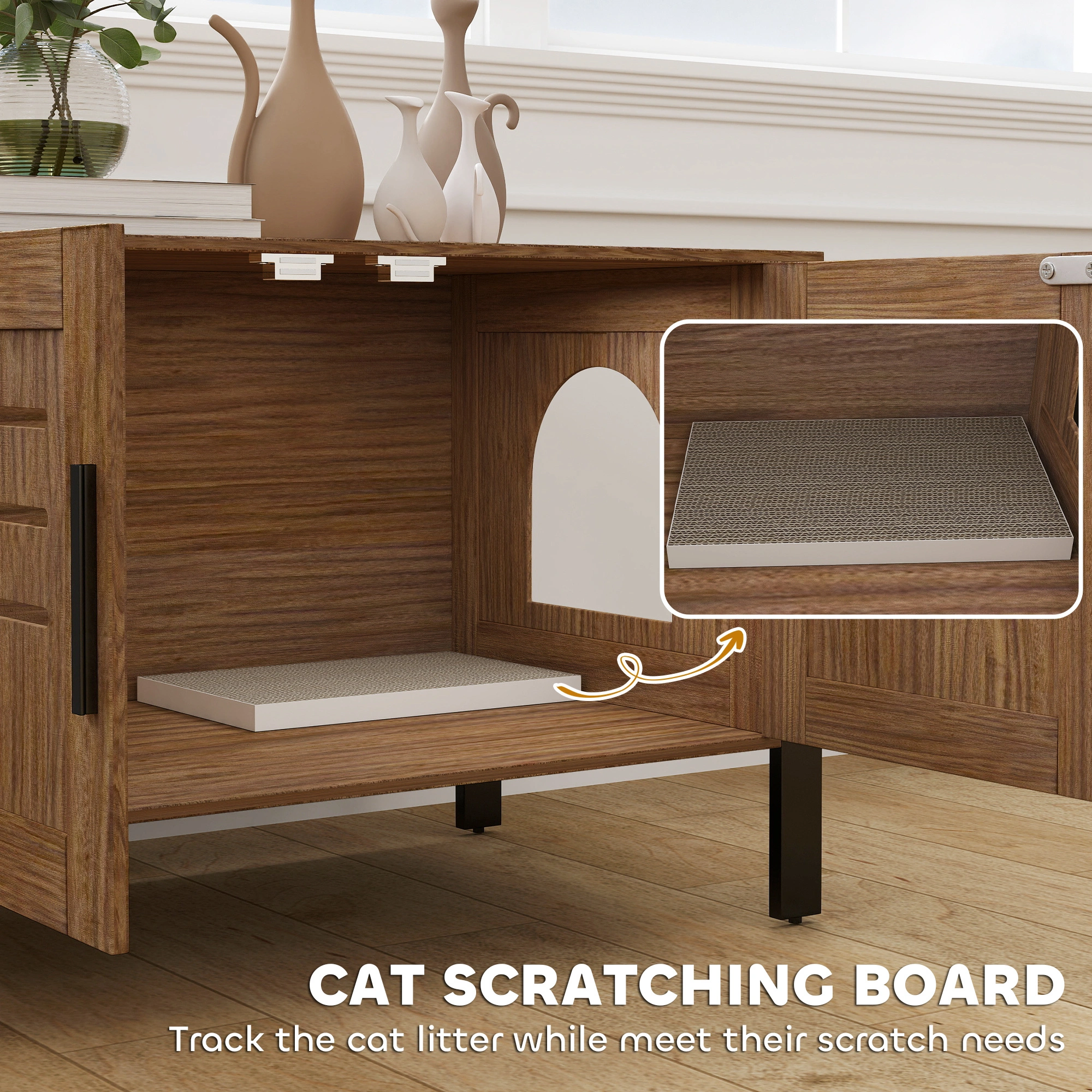 Self-Cleaning Cat Litter Box with Auto Scoop, Odor Control & Quiet Design for One or Multiple Cats view 2