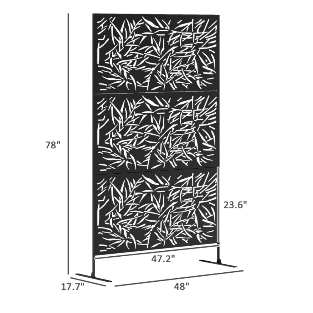 Garden Decorative Fence Panel - Outdoor Yard Boundary Border Fencing view 2