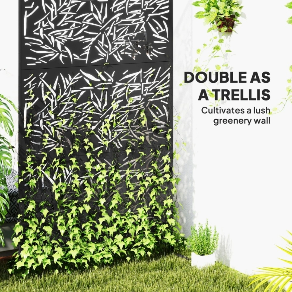 Garden Decorative Fence Panel - Outdoor Yard Boundary Border Fencing view 3