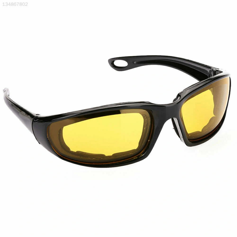 3 Pairs Motorcycle Riding Glasses Windproof Safety Goggles with Gray Clear Yellow Lenses for Cycling Biking Sports view 2