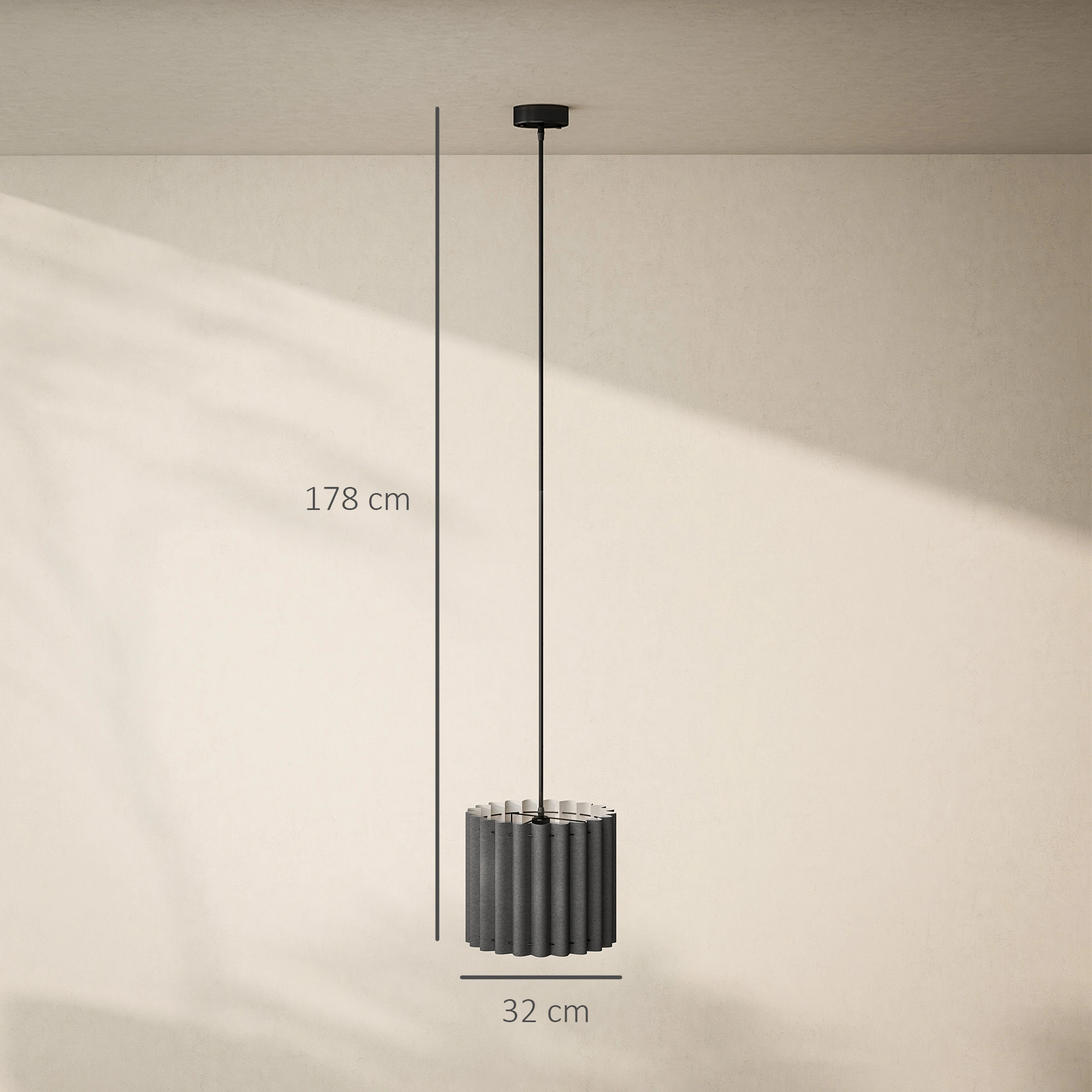 Pendant Light Fixtures, Industrial Hanging Pendant Lamp, Dimmable Ceiling Light for Kitchen Island Dining Room view 2