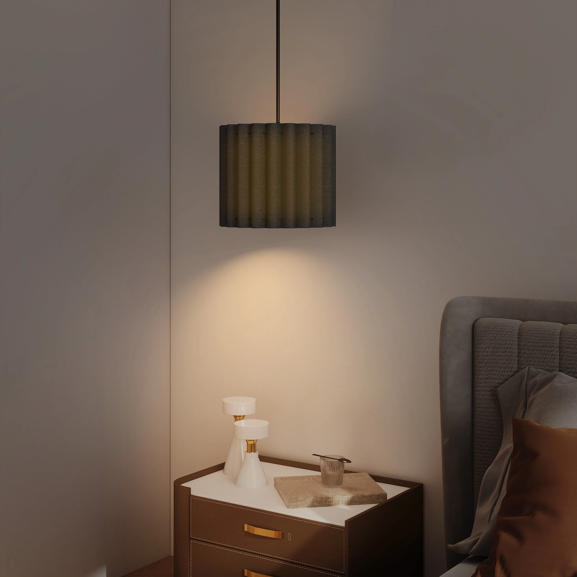 Pendant Light Fixtures, Industrial Hanging Pendant Lamp, Dimmable Ceiling Light for Kitchen Island Dining Room view 4