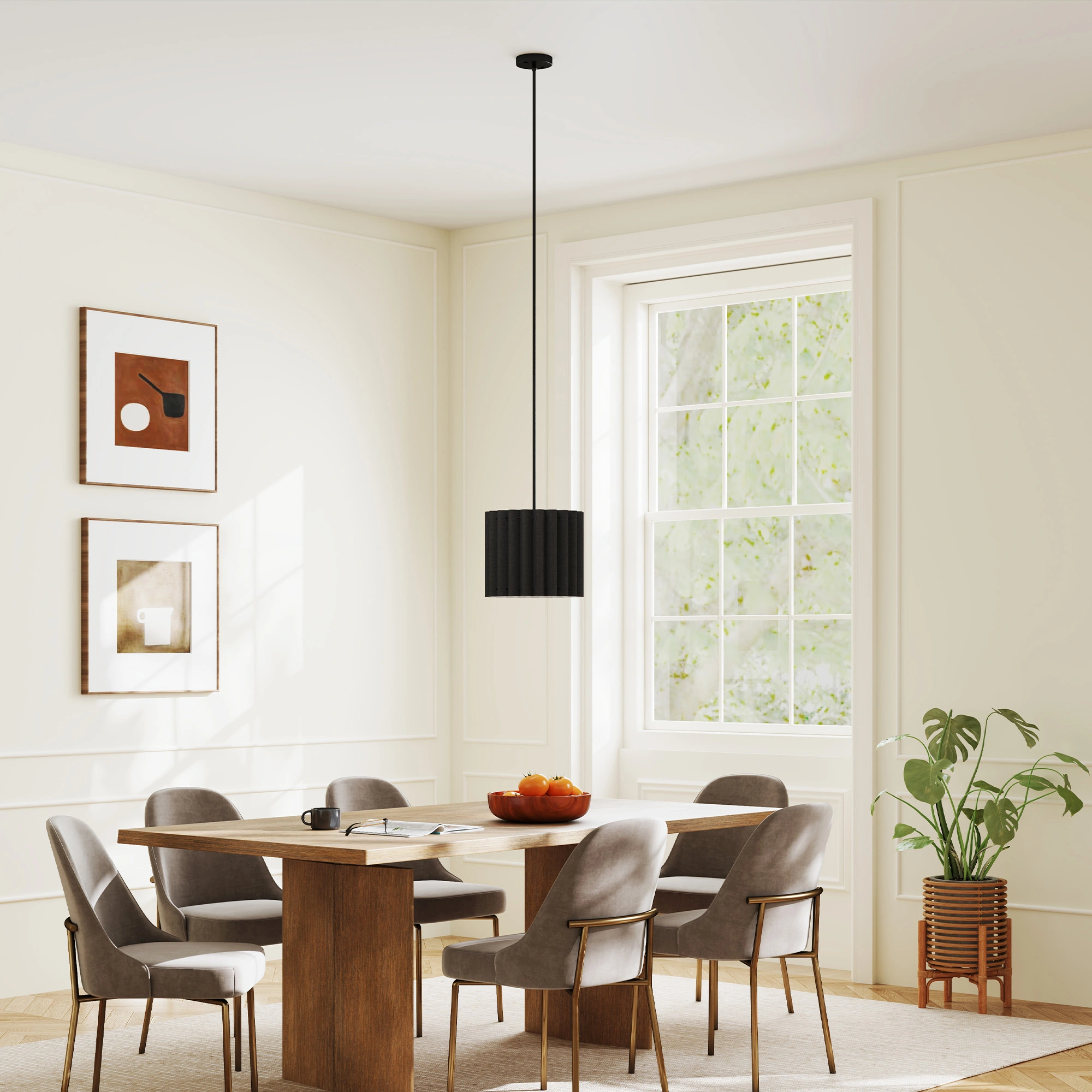 Pendant Light Fixtures, Industrial Hanging Pendant Lamp, Dimmable Ceiling Light for Kitchen Island Dining Room view 5