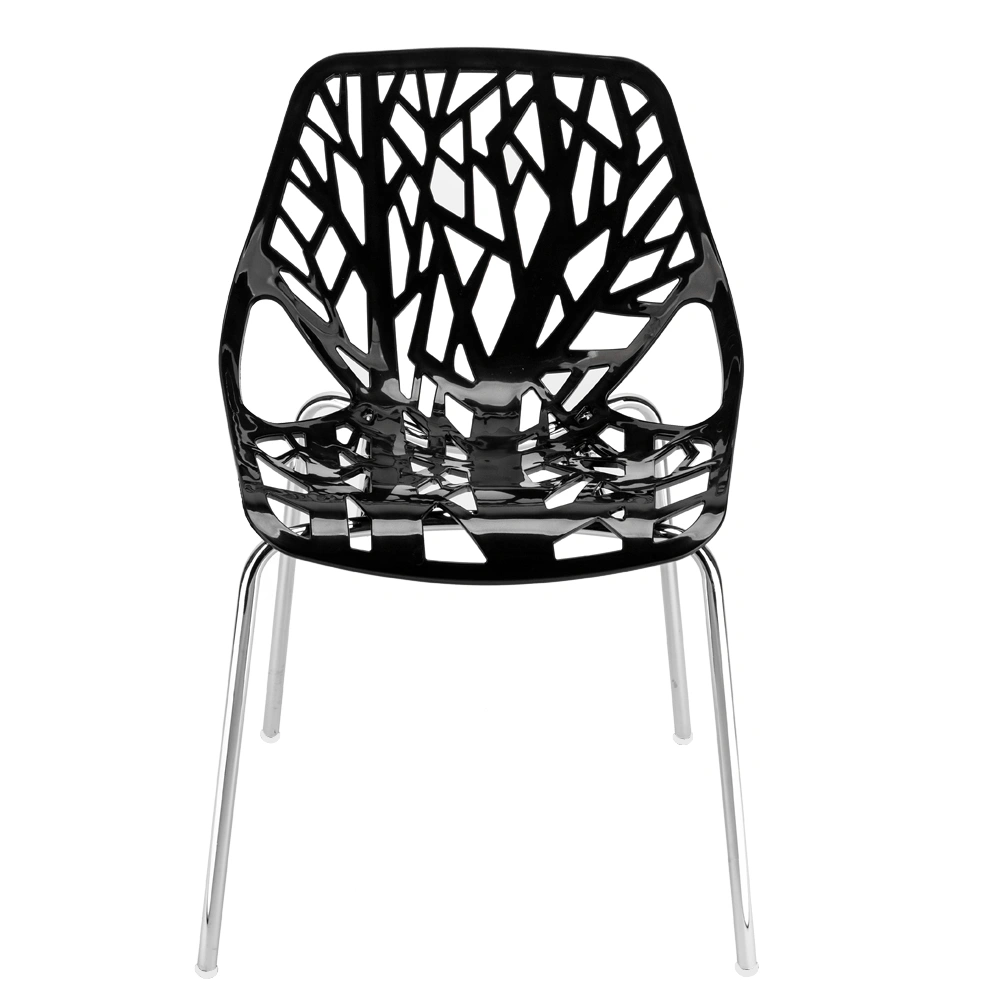 4pcs Bird's Nest Style Lounge Chair Black