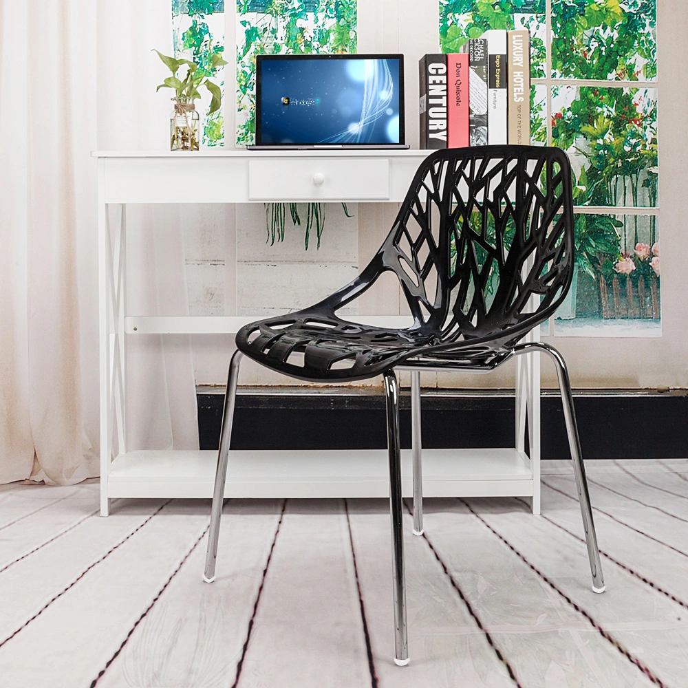 4pcs Bird's Nest Style Lounge Chair Black view 11