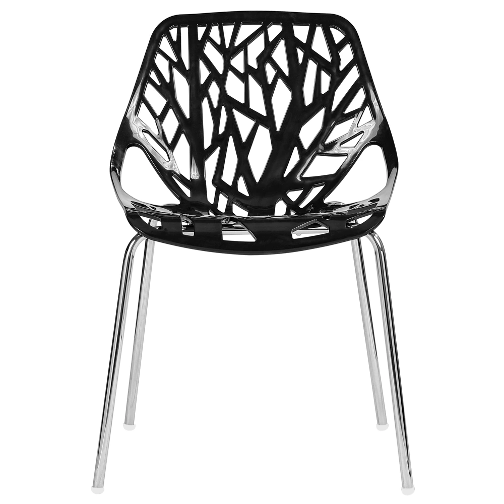 4pcs Bird's Nest Style Lounge Chair Black view 28