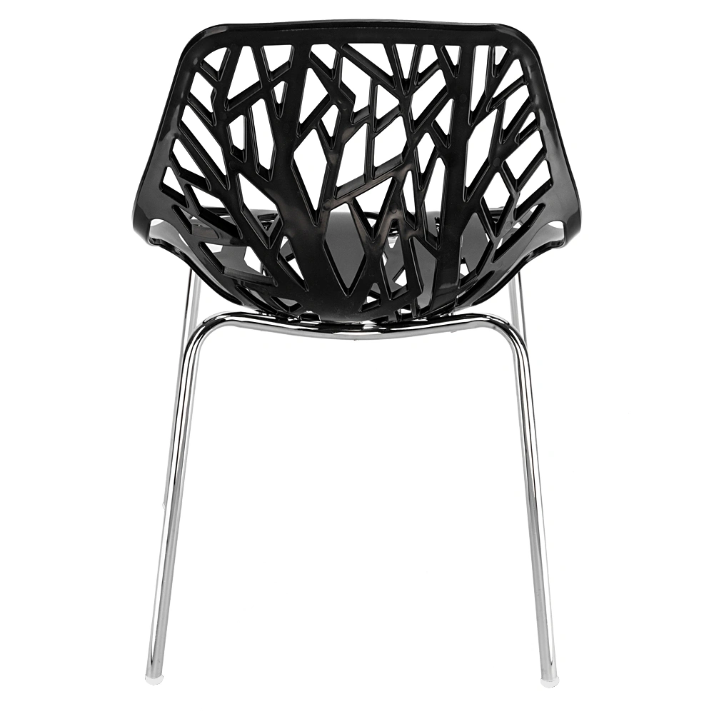 4pcs Bird's Nest Style Lounge Chair Black view 3