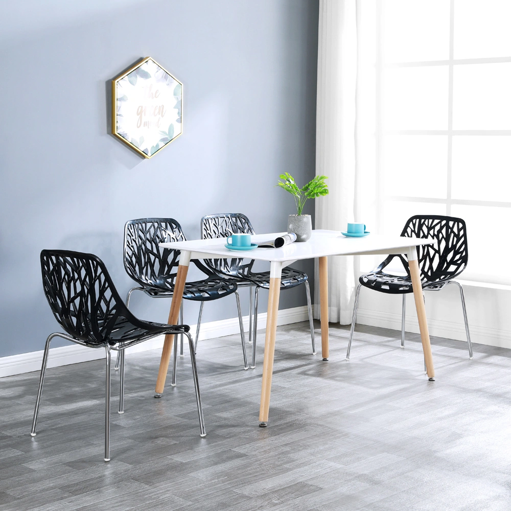 4pcs Bird's Nest Style Lounge Chair Black view 39