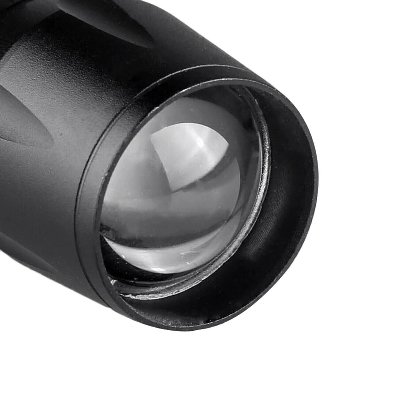 2Pcs Mini Zoomable LED Flashlight USB Rechargeable Camping Hiking Work Light view 4