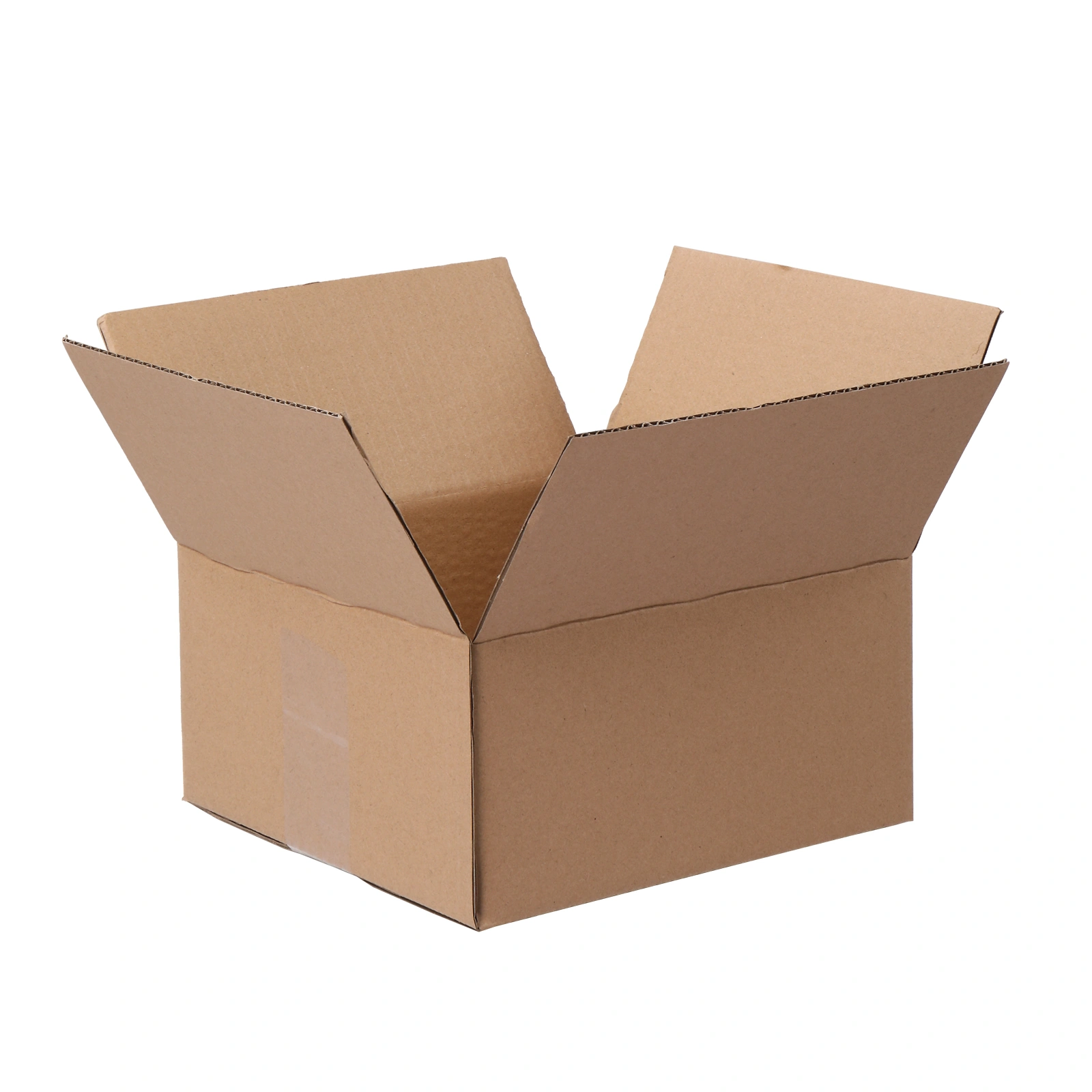 100 pieces, 8" x 8" x 4" (20.3x20.3x10.2cm) thick 2.6mm corrugated cardboard box, brown in color like kraft paper