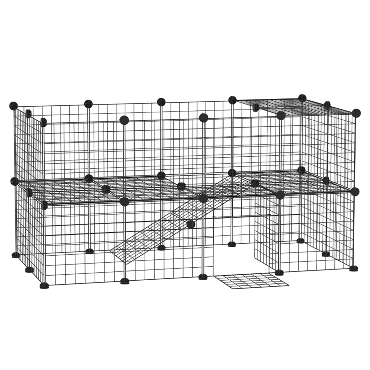 Small Animal Cage for Hamsters Guinea Pigs Rabbits - Indoor Outdoor Pet Enclosure view 2