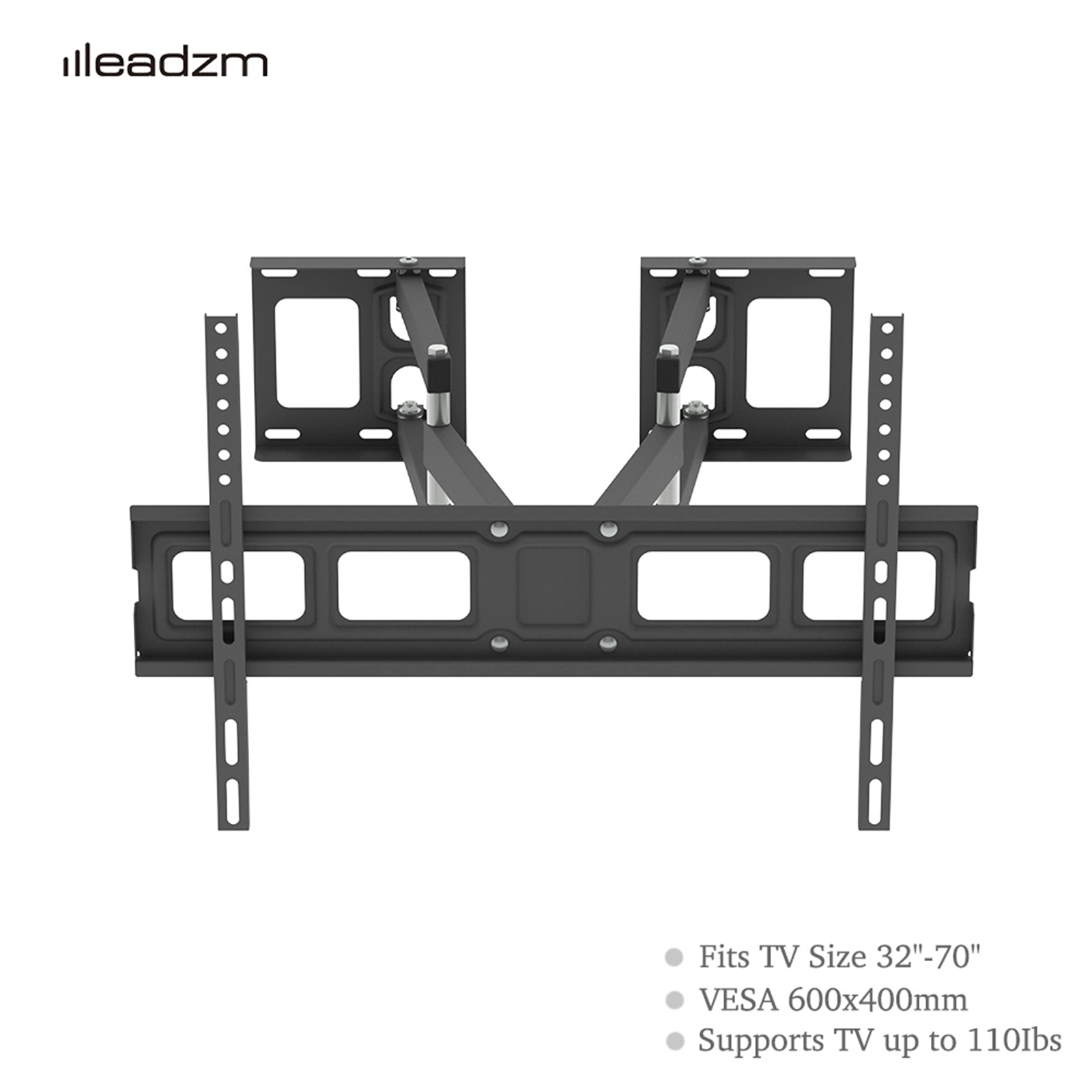 TMSS-104 Full Motion TV Wall Mount 32"-70", Articulating Bracket 50Kg Max VESA 600x400