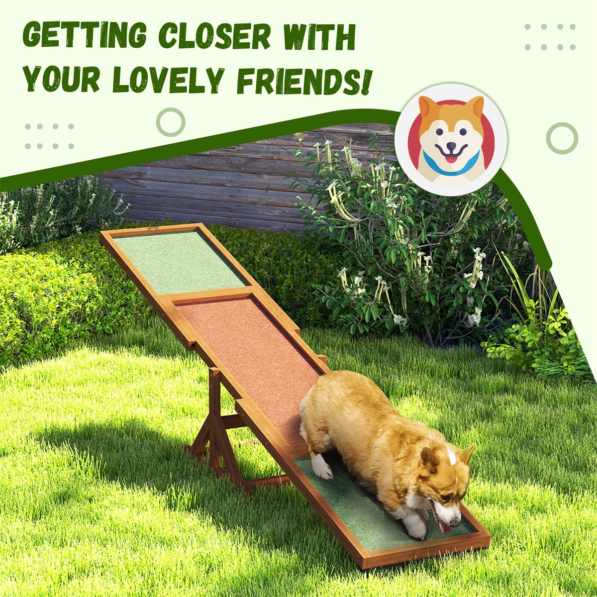 Dog Agility Ramp Pet Seesaw - Training Balance Board for Dogs & Cats, Outdoor Sports Equipment