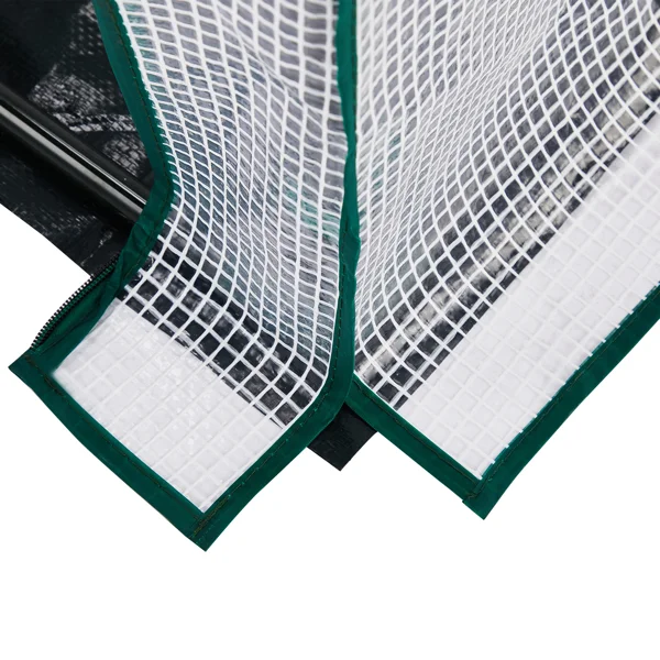 Mini Greenhouse with PE Cover, Indoor Outdoor Plant Gardening Green House for Garden Backyard, 36*18*33in, White view 6