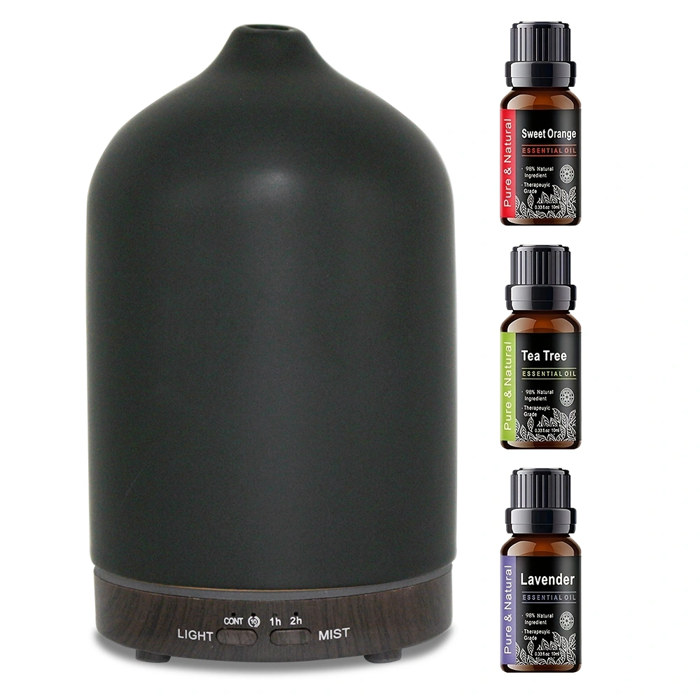 200ml Aromatherapy Humidifier with 7 Color LED Lights, 3 Essential Oils, Timer & Auto Shut-Off for Bedroom, Yoga, Office