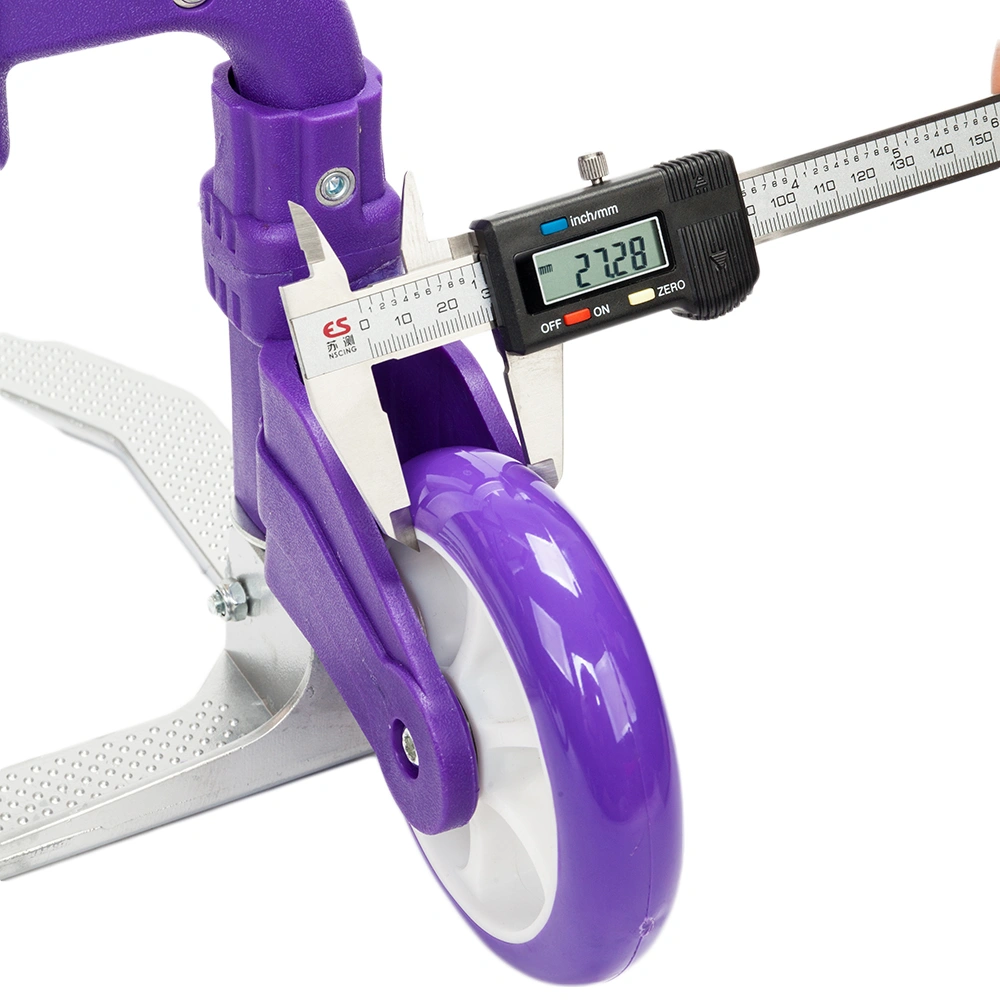 Portable Foldable Telescopic Luggage Trolley Cart Purple Travel Wagon view 12