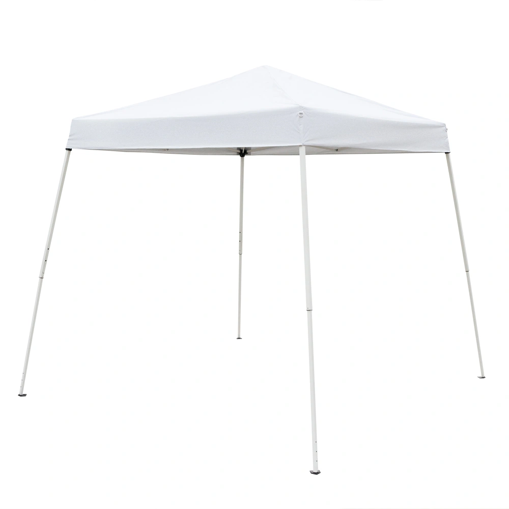 2.4x2.4m Waterproof Folding Tent Portable Canopy White, Outdoor Garden Party Gazebo Shelter for Home & Camping view 24