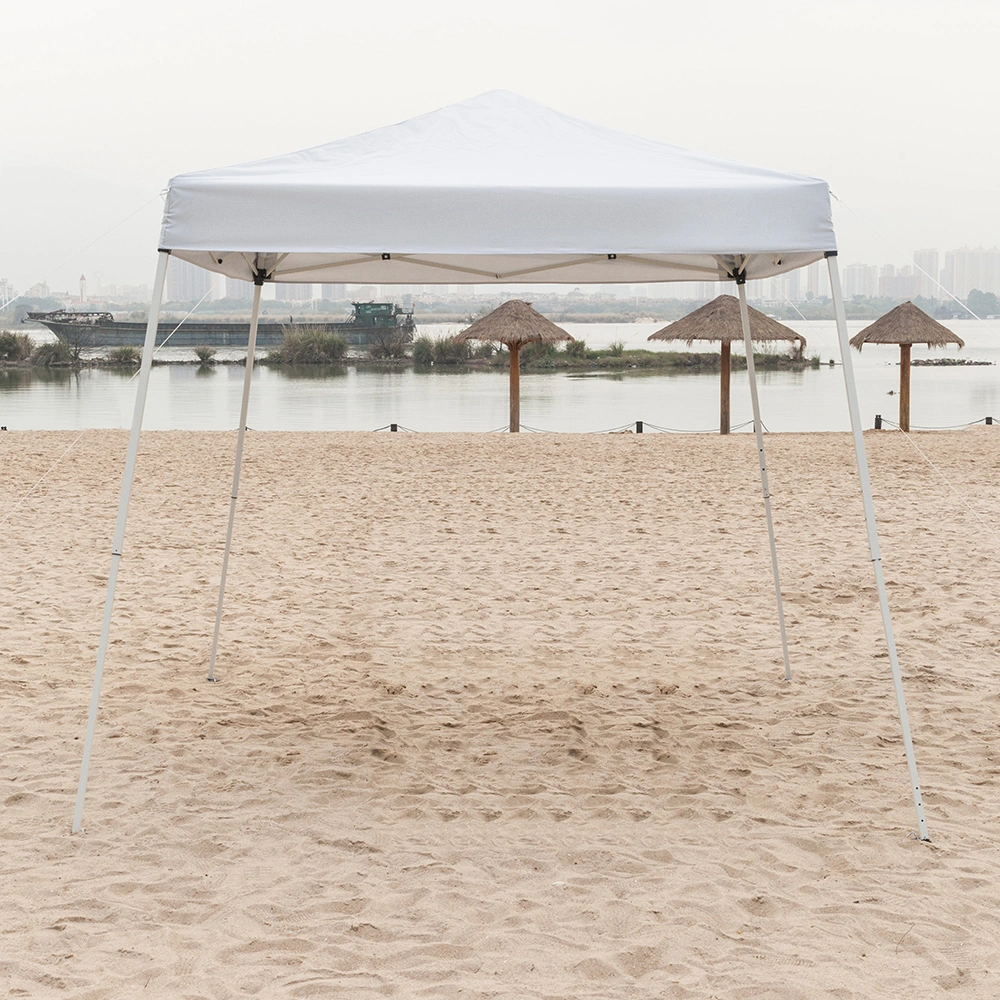 2.4x2.4m Waterproof Folding Tent Portable Canopy White, Outdoor Garden Party Gazebo Shelter for Home & Camping view 28