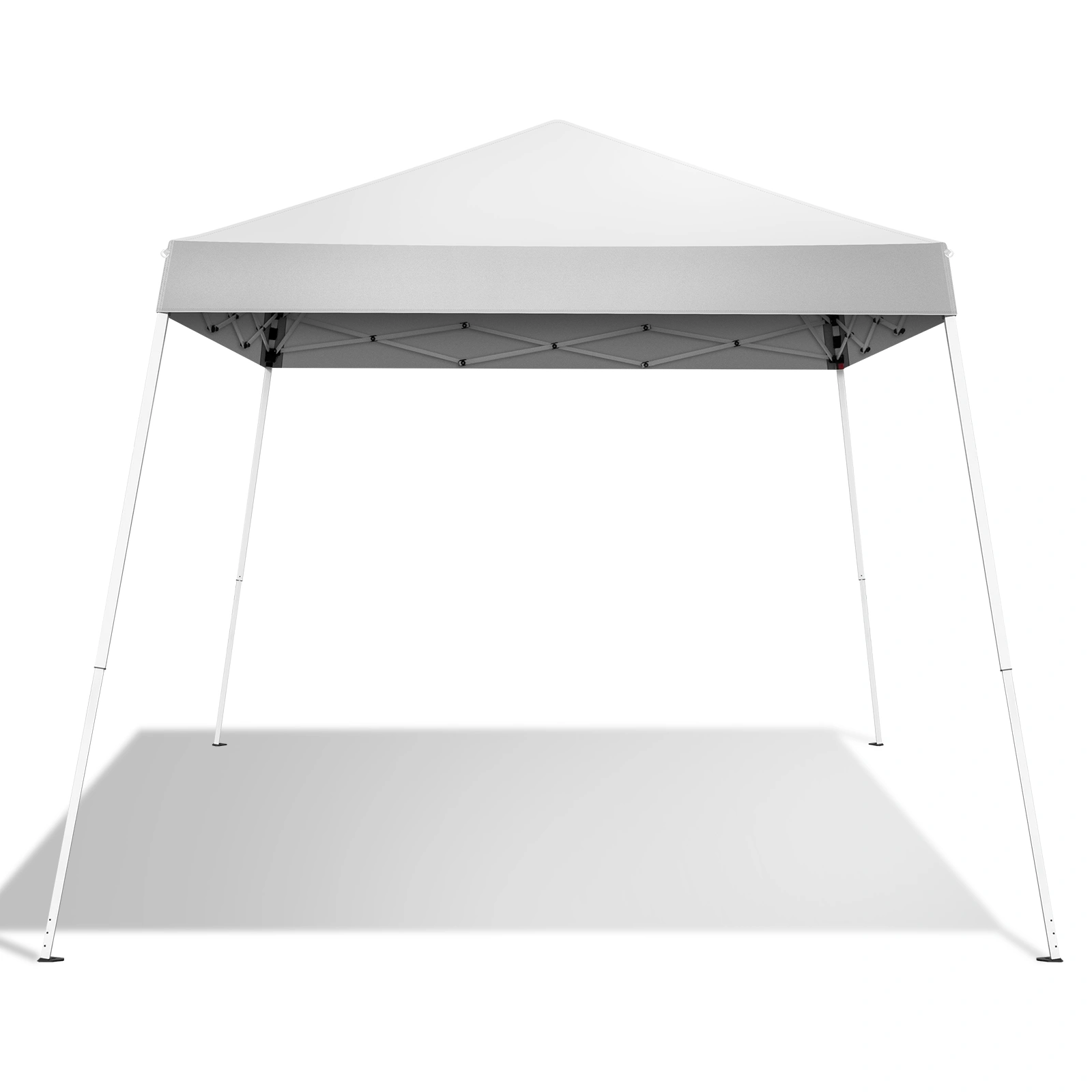 2.4x2.4m Waterproof Folding Tent Portable Canopy White, Outdoor Garden Party Gazebo Shelter for Home & Camping view 3