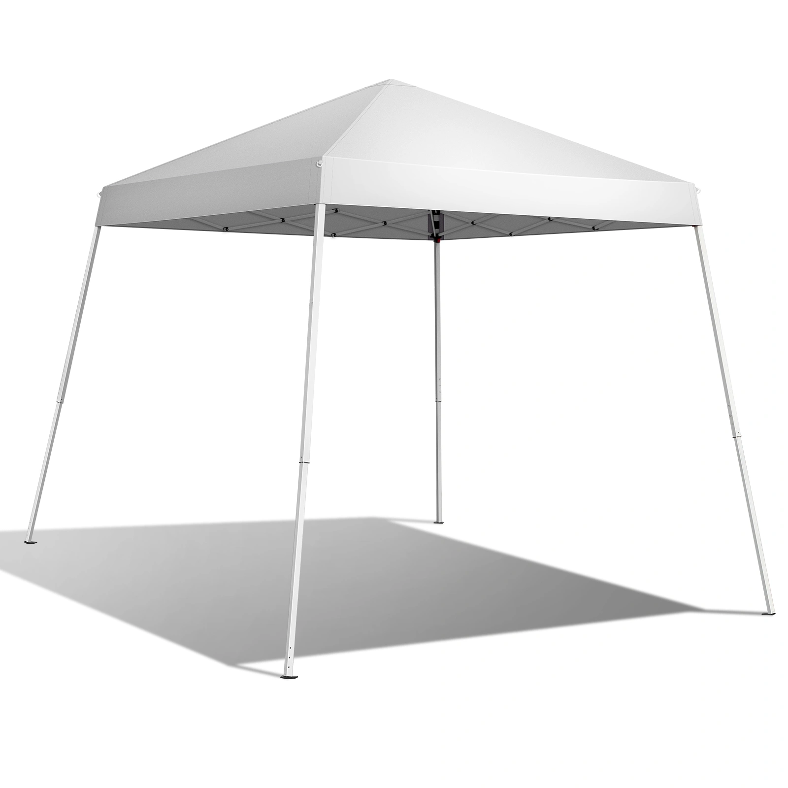 2.4x2.4m Waterproof Folding Tent Portable Canopy White, Outdoor Garden Party Gazebo Shelter for Home & Camping view 4
