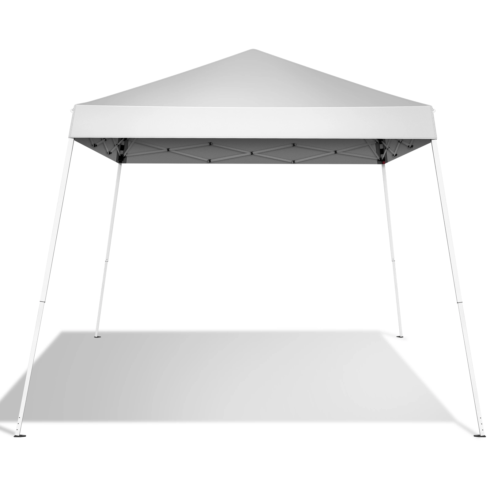 2.4x2.4m Waterproof Folding Tent Portable Canopy White, Outdoor Garden Party Gazebo Shelter for Home & Camping view 6