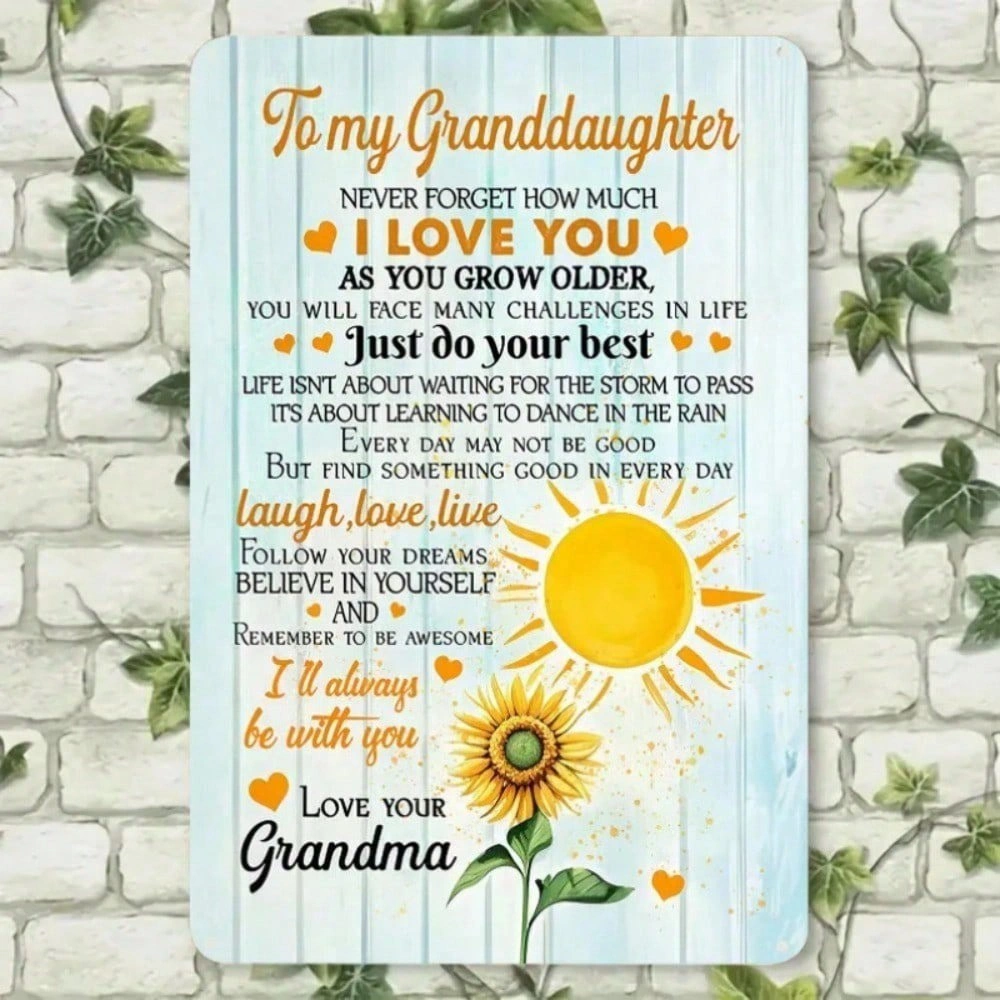 Sunflower Aluminum Sign 8x12 Inch - Vintage Rustic Metal Wall Art Decor for Home Garden Party (20.3x30.5cm) - TikTok Temu Pick-up Available view 6