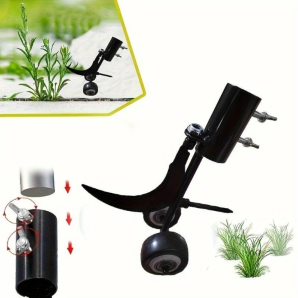 2-in-1 Adjustable Garden Weed Grabber Tool, Long Handle No Bend Weeding Remover Hook for Outdoor Plant Care