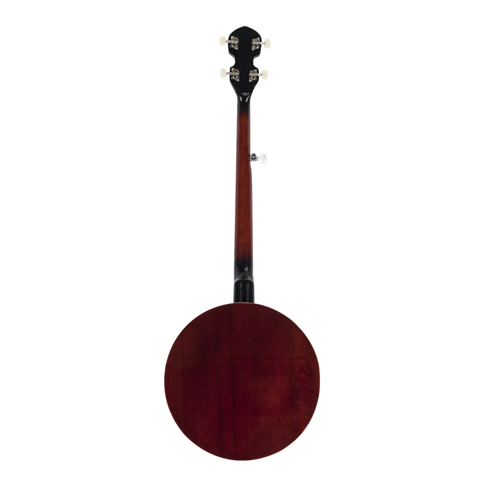 Top Grade Professional 5-String Banjo, White & Natural Wood Finish, Exquisite Craftsmanship, Metal Hardware view 2