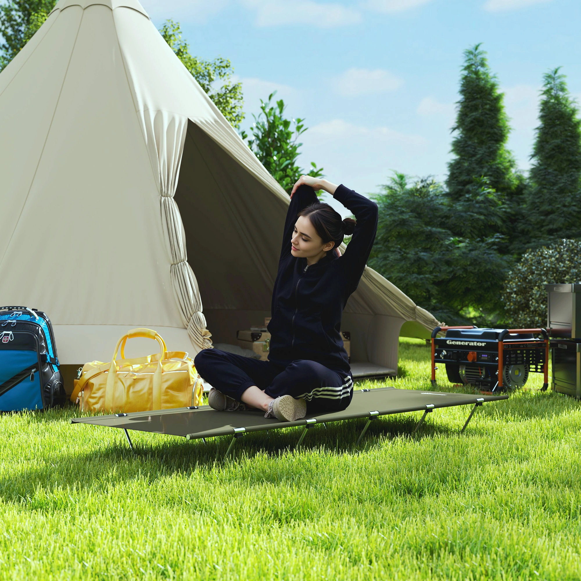 Pop Up Camping Tent 2-3 Person, Waterproof Outdoor Instant Cabin Tent with Carry Bag, Easy Setup Family Tent view 3
