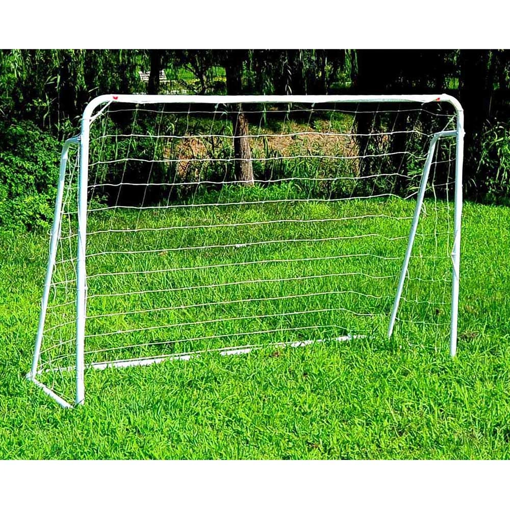 365x182x120CM Steel Tube Soccer Goal Training Set with Net - White view 3