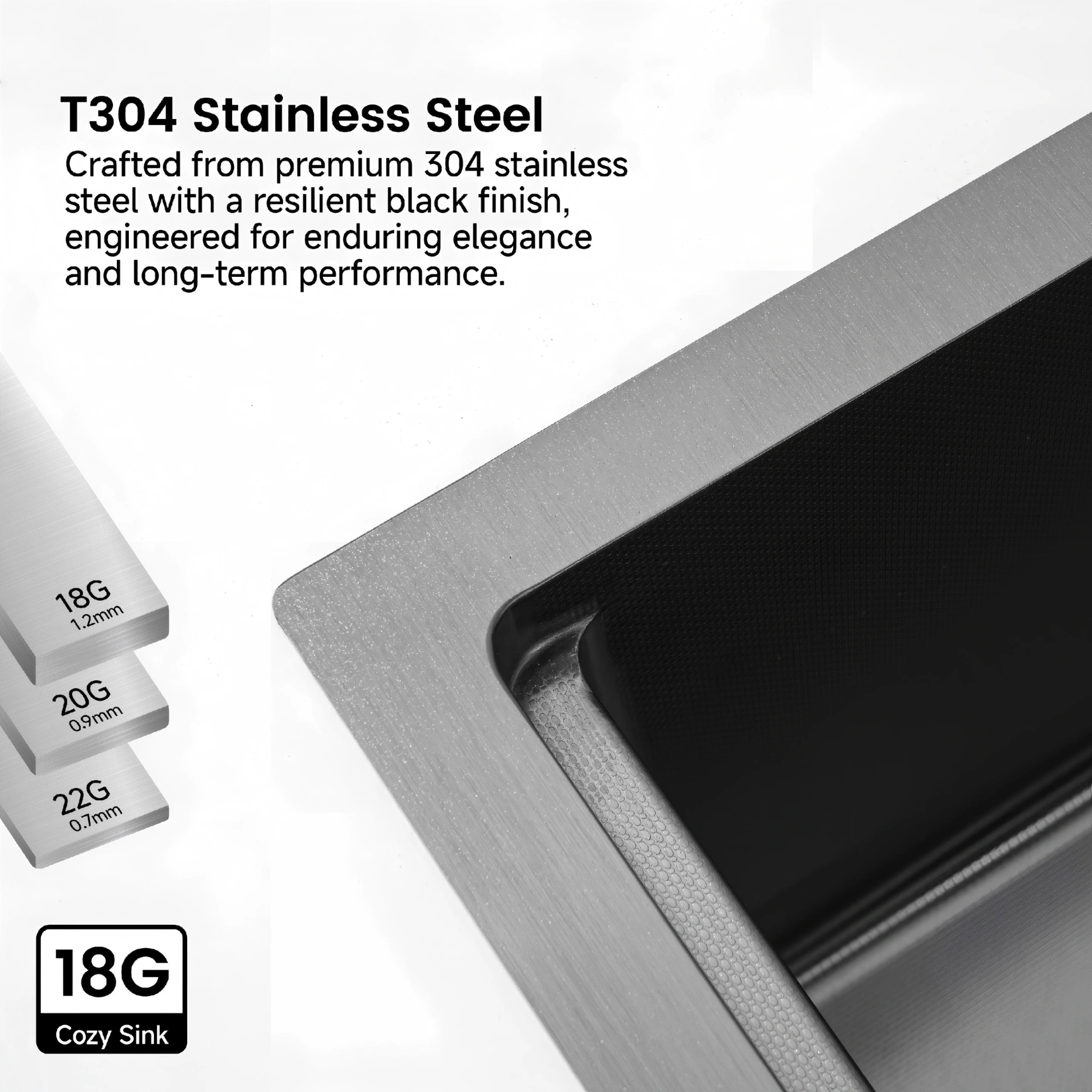 304 Stainless Steel Pull-Out Kitchen Sink 33"x22" Single Bowl Sink Black Whale Waterfall Dishwasher Accessories Sink view 7