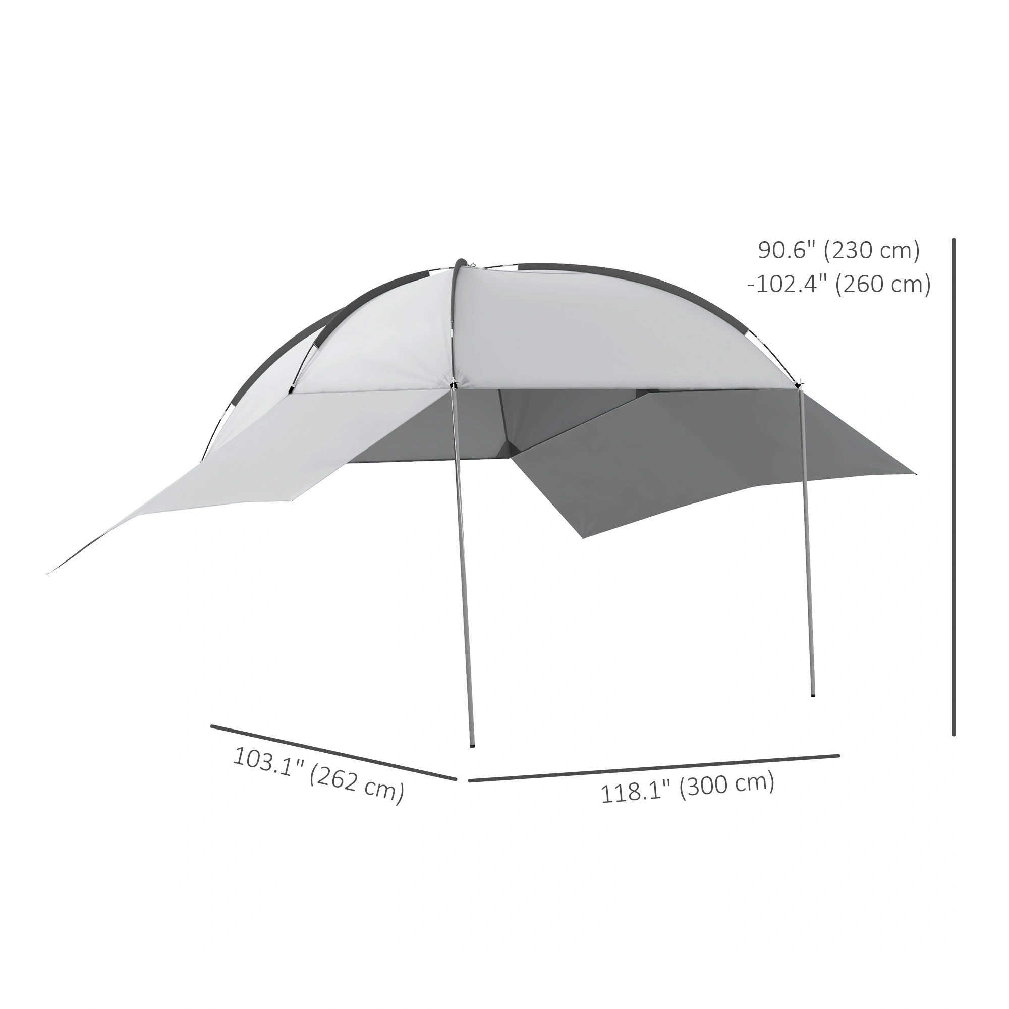 SUV Tailgate Tent - Compact Folding Camp Sleeping Bag Mount for Pickups & Hatchbacks view 2