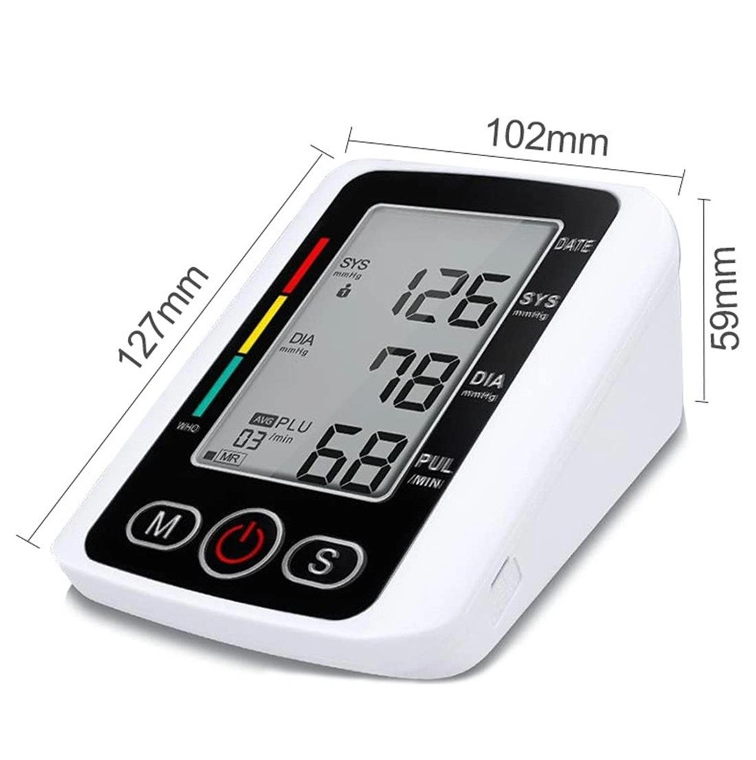 Digital Blood Pressure Monitor Automatic Arm BP Machine with Voice Talking Pulse Meter, Health Tracking Device view 3