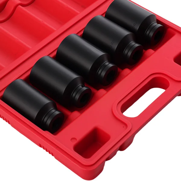 12 Point Impact Socket Set fit for VW Ford Renault 1/2" 30 32 34 35 36mm 5Pcs view 2