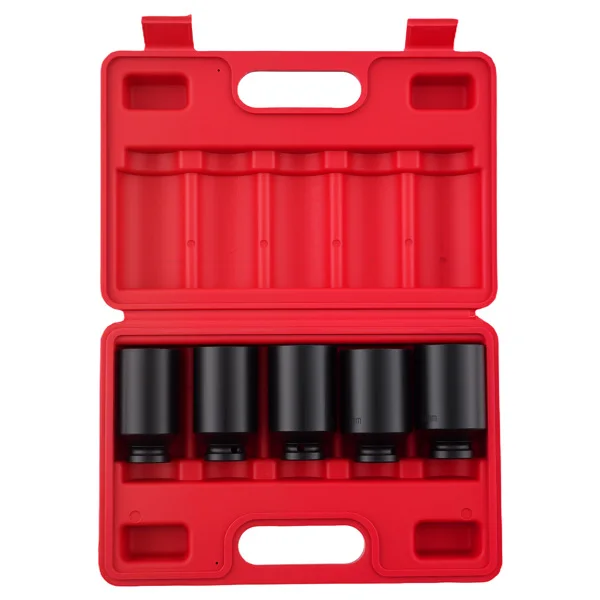 12 Point Impact Socket Set fit for VW Ford Renault 1/2" 30 32 34 35 36mm 5Pcs view 6