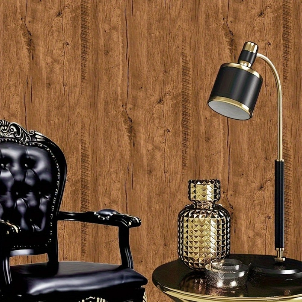 10M Wood Grain Wallpaper Stickers Self-Adhesive Kitchen Furniture Film Vinyl Wrap UK view 2