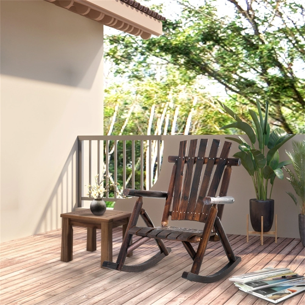 Garden Rocking Chair - Outdoor Woven Patio Chair for Lawn, Porch & Deck view 2