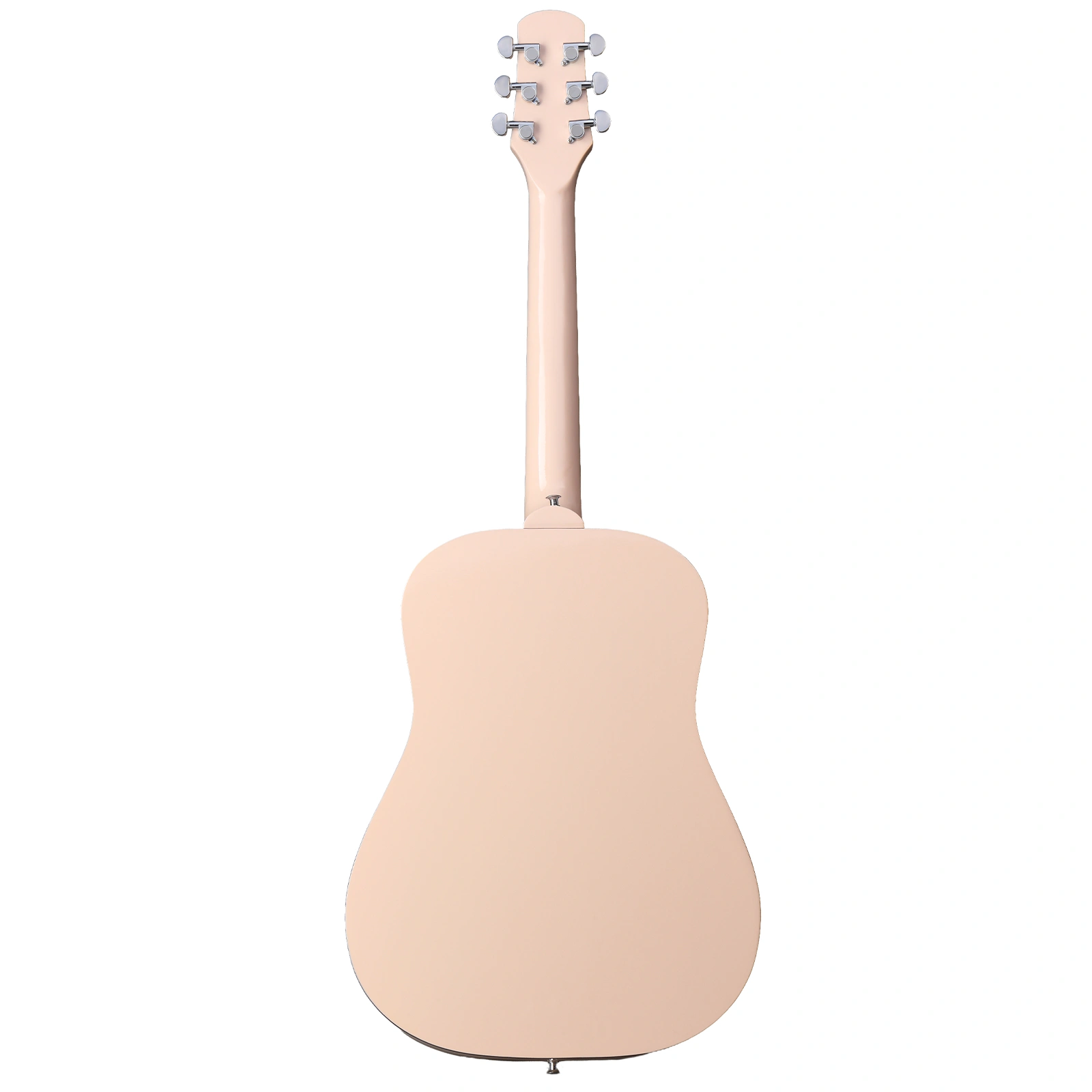 38 Inch Acoustic Guitar for Beginners, H Body Shape, Basswood Folk Guitar in Cream White, 6-String Student Guitar with Case, Picks and Strap view 4