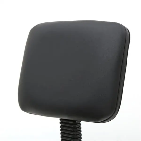 Saddle Shape Adjustable Salon Stool with Back Black view 4