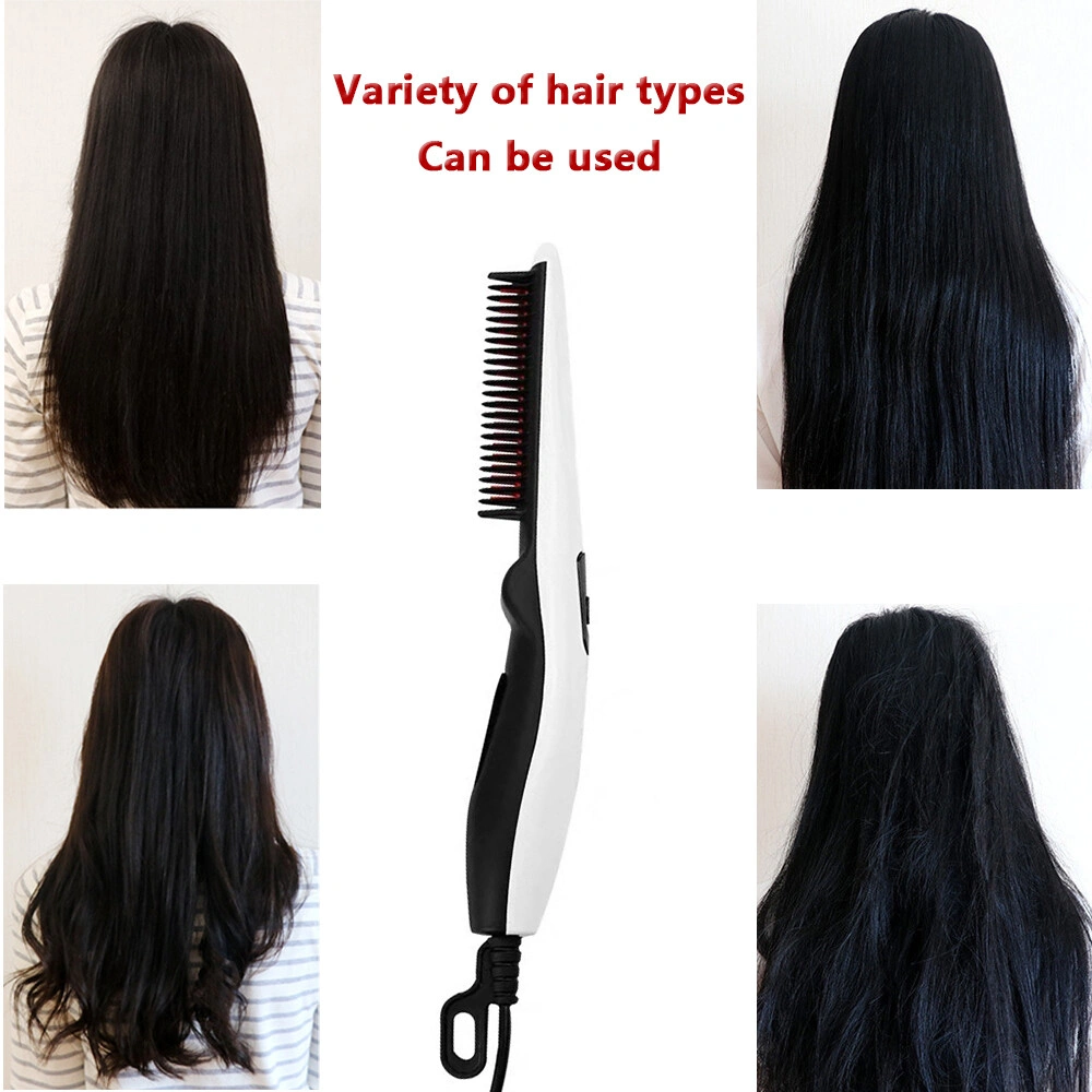 Fast Heated Electric Straight Hair Comb Beard Straightner Brush Styler For Men Women (Platform policies vary; relevant qualifications are attached via link, please do not list products without required qualifications) view 10