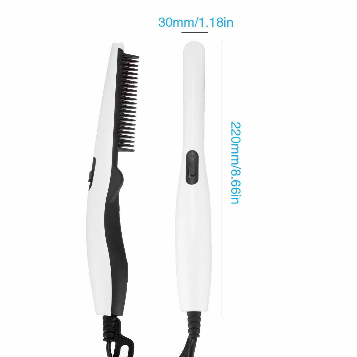Fast Heated Electric Straight Hair Comb Beard Straightner Brush Styler For Men Women (Platform policies vary; relevant qualifications are attached via link, please do not list products without required qualifications) view 2