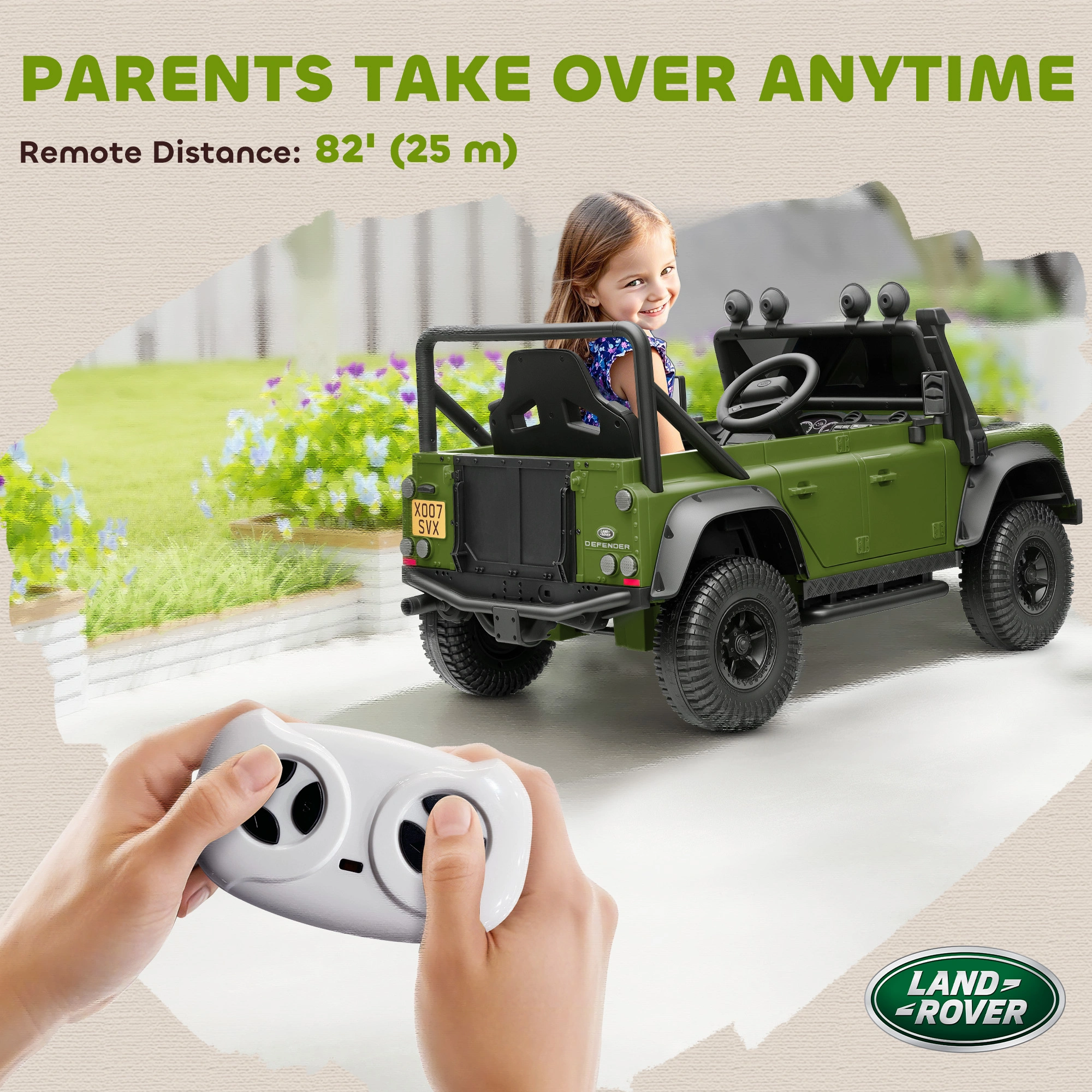 Electric Ride On Truck for Kids, 6V Battery Powered Car with Remote Control, Rocking Seat, MP3 Player & LED Lights, Red view 5